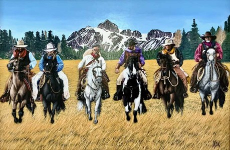 AND WE'LL HAVE NONE OF THAT ROT-GUT WHISKEY</br></br>
36” X 24”