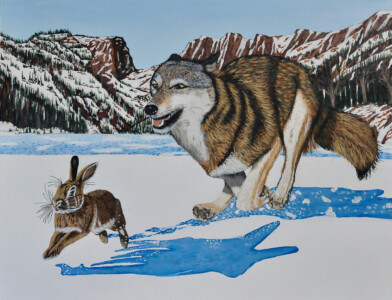 CATCH ME IF YOU CAN!</br></br>
30”Wx24”H