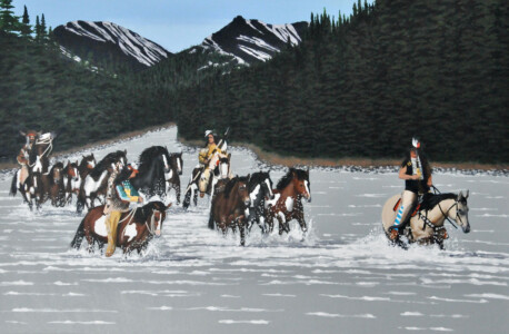 IF THE STALLION CHOSE TO RUN FREE SO SHALL IT BE!</br></br>
40”Wx28”H