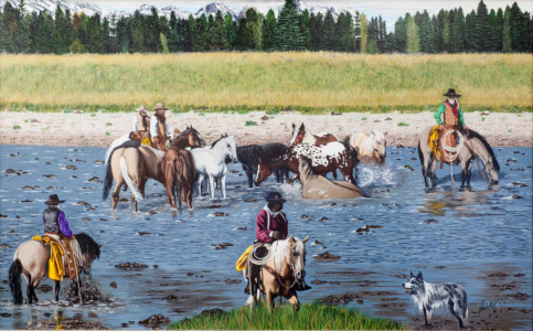 LADIES, ARE YOU HAVING FUN?</br></br>
48"W X 30"H