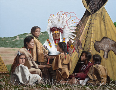 NOT OF MY BLOOD BUT OF MY HEART</br></br>
28”Wx22”H