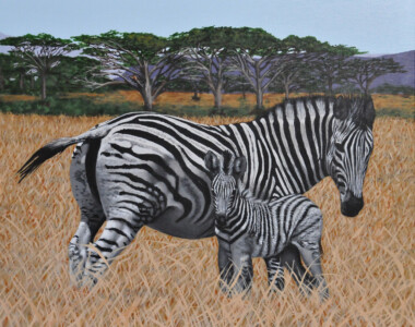 STAY CLOSE TO MOMMY</br></br>
22”Wx18”H